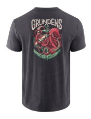 Tričko Grundéns Octo-Trout SS T-Shirt Heather Charcoal