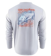 Tričko Grundéns Striped Bass LS Tech Tee