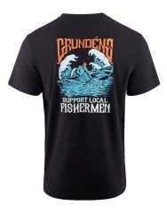Tričko Grundéns Support Fishermen SS T-Shirt Black