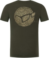 Tričko Korda Birdsnest Tee Tamno Maslinasto