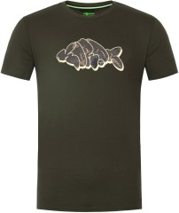 Tričko Korda Outline Tee Tamno Maslinasto