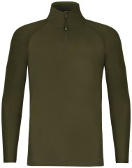 Tričko s Dlouhým Rukávem Korda Kool UPF Zip Jersey Dark Olive