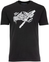 Tričko Simms Grim Reeler T-Shirt Black