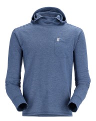 Tričko Simms Henry's Fork Hoody Mornarska Melange