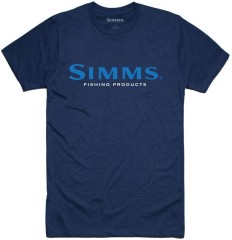 Tričko Simms Logo T-Shirt Dark Moon Heather