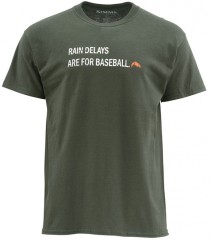 Tričko Simms Rain Delays Hunter Green L