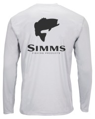 Tričko Simms Solar Tech Tee Bass Logo Sterling