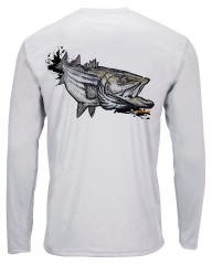 Tričko Simms Solar Tech Tee Striper Eat Sterling