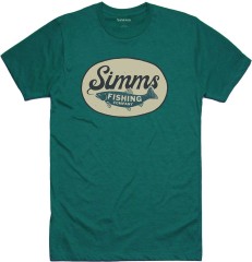 Tričko Simms Trout Wander T-Shirt Dark Teal Heather