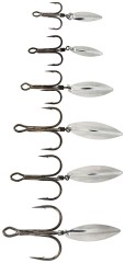 Trojkraka udica Westin Spin-Treble Silver/Red
