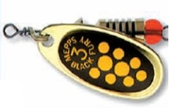 Třpytka Rotační Mepps Black Fury zlatá/černá/žlutá