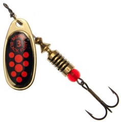 Třpytka Rotační Mepps Black Fury Zlatá/Červená