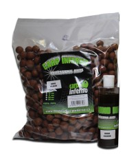 Trvanlivé Boilies Carp Inferno Light Krab/Olieheň 3kg + 250ml Booster