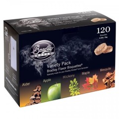 Udiace Brikety Bradley Smokers 120ks 5 Variácií