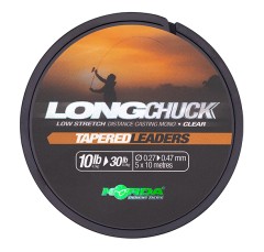 Ujímaný Najlon Korda LongChuck Tapered Leaders 5x10m