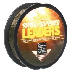 Ujímaný Vlasec Korda Odhozový Monofil Subline Tapered Leaders Hnědá 5x12m