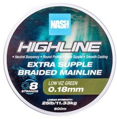 Upredenica Nash Highline Extra Supple Braid Green 600m