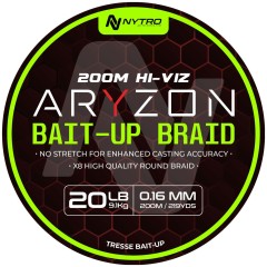 Upredenica Nytro Aryzon HiViz Bait-Up Braid 200m 0,16mm 10kg
