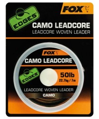 Upredenica s olovnom jezgrom Fox Edges Leadcore Woven Leader Camo 50lb