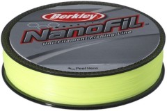 Vlasec Berkley Nanofil Fluo-Žlutá 125m