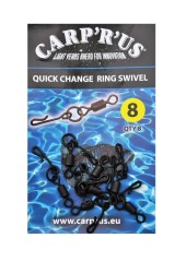 Vrtilica s Prstenom i Kopčom Carp'R'Us Quick Change Ring Swivel