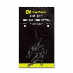 Vrtilica s Prstenom RidgeMonkey RM-Tec Quick Change Heli Ring Swivel