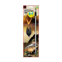 Zvučnik za ribolov Behr Bite Alarm Set + Držač + Viljuška