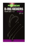 10 kom - Rovnátko za udicu Korda D Rig Kickers M