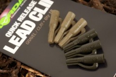 10 kom - Zatvarači za težine Korda Quick Release Lead Clip Siva