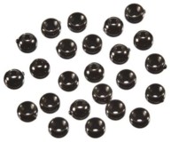 100ks - Hlavičky černé Giants fishing Beads Black Průměr 2,0 mm
