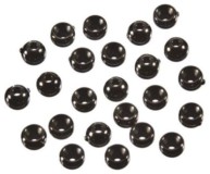 100ks - Hlavičky Giants Fishing Černá Beads Black Průměr 2,3mm