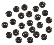 100ks - Hlavičky Giants Fishing Černá Beads Black Průměr 3,3mm