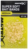 100ks - Kroužky Matrix Super Soft Baits Bands Velikost M