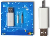 USB Nabíječka Flajzar + 2x Baterie CR425 - 3V USB Nabíječka Flajzar + 2x Baterie CR425 - 3V