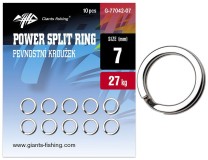 10kom - Čvrsti Prsten Giants Fishing Power Split Ring 6mm 23kg