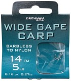 10kom - Gotovi Šaranski Predvez Drennan Wide Gape Carp Barbless Veličina 10 / 7lb