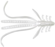 10kom - Gumena Mamac Gunki Nymfa Naiad 5cm 0,7gr Bijeli Flash