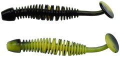 10kom - Gumeni Mamac Berkley PowerBait Power Leech 6 cm Black/Sunshine Yellow