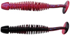 10kom - Gumeni Mamac Berkley PowerBait Power Leech 6cm Salmon Egg Red/Black