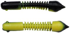 10kom - Gumeni Mamac Berkley PowerBait Power Pillar 5,5cm Black/Sunshine Yellow