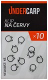 10kom - Isječak za crve UnderCarp XS