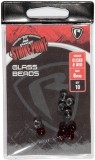 10kom - Perlice Rage Strike Point Clear and Red Glass Beads 4mm