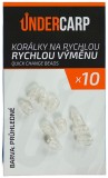 10kom Perlice UnderCarp Quick Change Beads prozirne