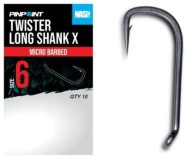 10kom - Udica Nash Twister Long Shank X