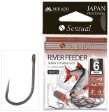 10kom Udice Mikado Sensual River Feeder Vel. 4 DB