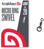 10kom - Vrtilica s prstenom Trakker Micro Ring Swivel Veličina 20