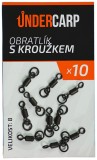 10kom - Vrtilica s prstenom UnderCarp vel. 8