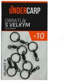 10kom - Vrtilica s velikim prstenom UnderCarp Veličina 8