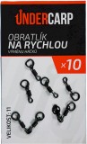 10kom - Vrtilica UnderCarp za Brzu Izmjenu Udica Veličina 11