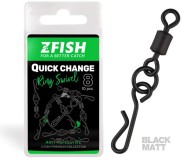 10kom - Vrtilica Zfish Quick Change Ring Swivel Matt Veličina 8